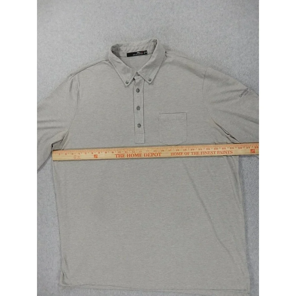 RLX‎ Polo Ralph Lauren Spanish Oaks Long Sleeve Golf Polo Shirt (Men's XXL)
